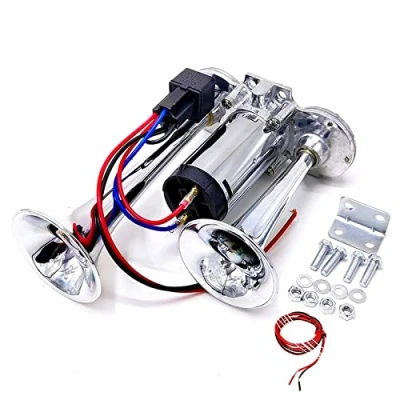 Image of YIYIDA Car Electric Air Horn, 160DB, Silver, Vehicle Horn for Any 12V Truck Motorcycle Boat SUV Trailer ect