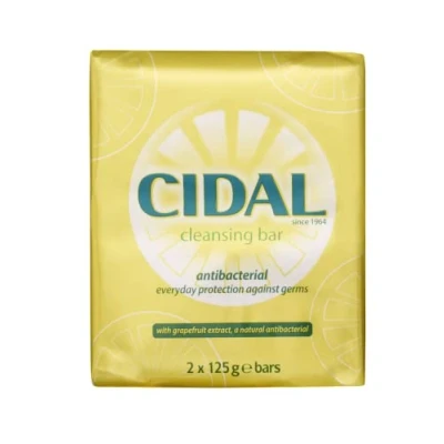 Image of Cidal Natural Antibacterial Soap TWIN PACK 125g