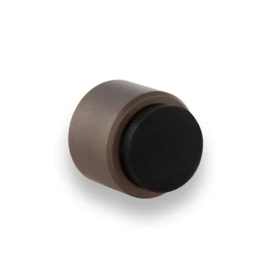 Image of EVI Hardware Adhesive Door Stop Wall Fixing 28 x mm Brass Rustic Finish Adhesion and Design 100% Functional Mod. I 198/28 RU