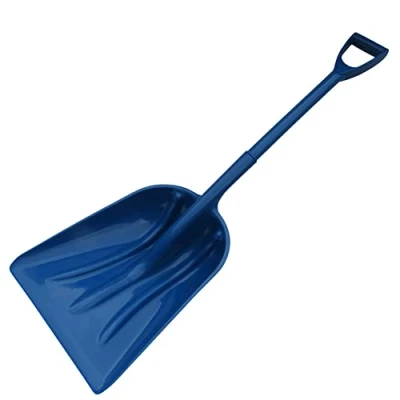 Image of Snow Shovel Plastic Spade (Driveway Plough Scoop Pathway Blue)