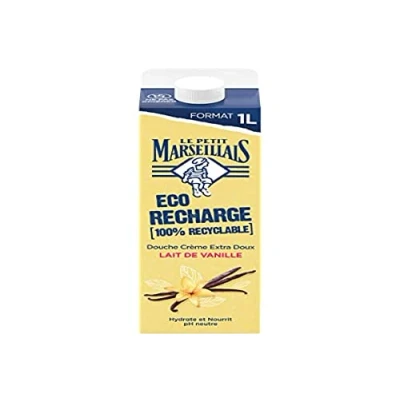 Image of Le Petit Marseillais Extra Gentle Cream Shower Vanilla Milk Eco Refill 1L