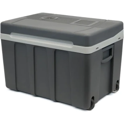 Image of Leisurewize Portable Electric Cool/Warm Box For Drinks and Food 12V DC &amp; 240V AC Adapter Festival Camping Beach Travel Picnic BBQ Cooler (50 Litre)