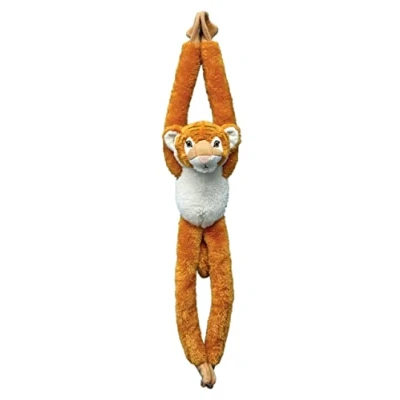 Image of EcoBuddiez Tree Huggers Tiger from Deluxebase. 72cm Hanging soft toy made Recycled Plastic Bottles. Eco friendly and cuddly plush perfect gift for kids.
