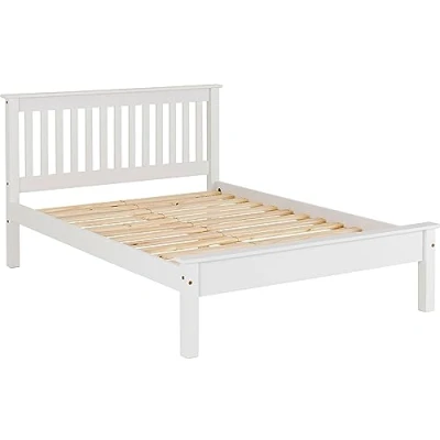 Image of Seconique Monaco 5&#039; King Size Low End Bed in White