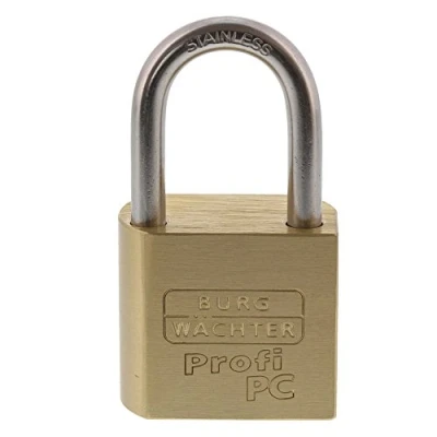 Image of Burg Guardian padlock carcass without brass cylinder, 1 piece, 116 pcs 50 stainless steel