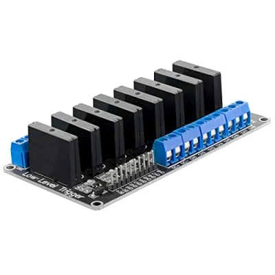 Image of AZDelivery 8 Channel Relay Module 5V DC Solid State Low Level Trigger Power Switch Board compatible with Arduino and Raspberry Pi including eBook