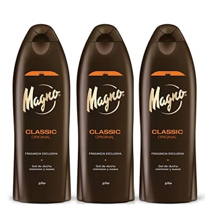 Image of 3 Bottles of Magno Shower Gel 18.3oz./550ml by