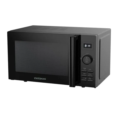 Image of Statesman SKMS0820DSB Solo Digital Microwave, 20 Litre, 800W, 11 Power Levels, 8 Auto Cooking Programmes, 95 Minute Timer, Black