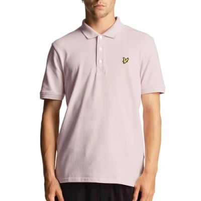 Image of Lyle &amp; Scott Plain Polo shirt, Men&#039;s, Size: Large, Light pink