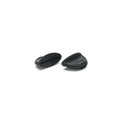 Image of De Buyer Two Piece Black Twisty Removable Silicone Clip On Side Handles,