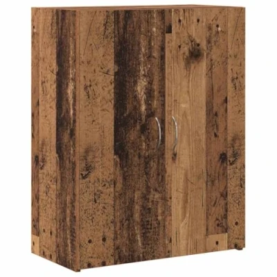 Image of vidaXL Office Cabinet Old Wood 60 x 32 77.5 cm Engineered