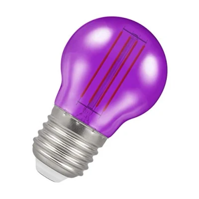 Image of Crompton LED Filament Round 4.5W Purple ES E27