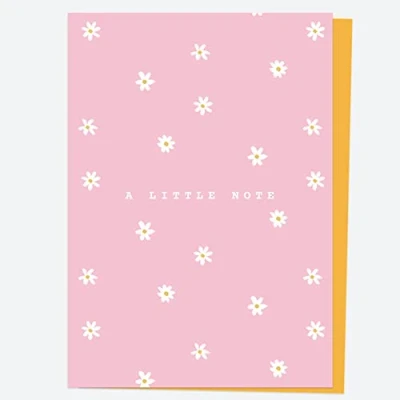 Image of Ready to Write Thank You Open Out Cards Abstract Flowers Daisy Dots Pack of 10 (11 0057)
