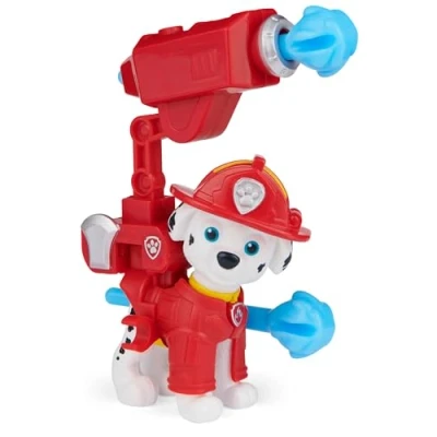 Image of Paw Patrol, Movie Collectible Marshall Action Figure with Clip on Backpack and 2 Projectiles, Kids’ Toys for Ages 3 up