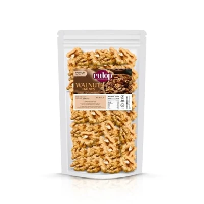 Image of Rulop Walnuts Halves California Premium Quality, Resealable Pouch, Nutrient Rich (1kg(Pack of 2))