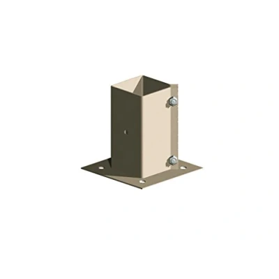 Image of Metal Timber Fence Post Support Holder Bolt Down Like Met 2&quot; 50mm