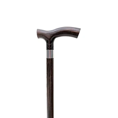 Image of Dr. Watson Handcrafted Wooden Walking Stick, Classic Cane with Fritz Handle (Wenge)