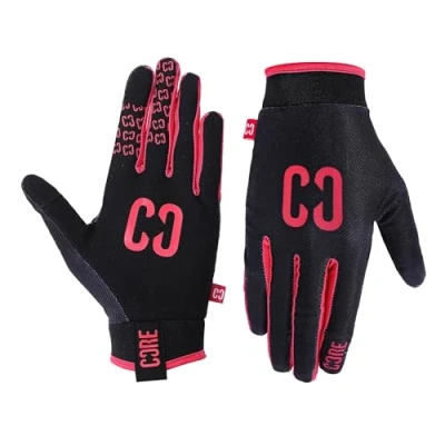 Image of Core Aero Protective Gloves, Cycling Gloves MTB Mountain Bike Anti Slip Mens and Women&#039;s for BMX, Scooter Bikes Accent Pink XXS