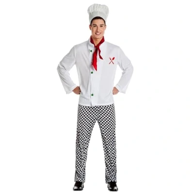 Image of Boland 84087 Adult Chef Costume, Multicoloured, X/L