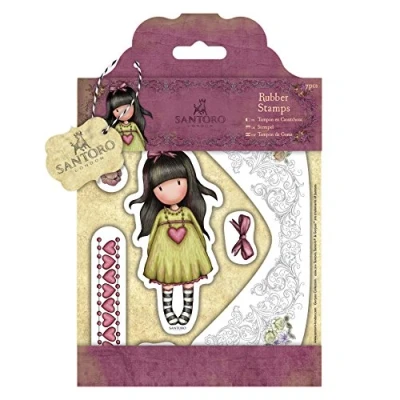 Image of Santoro gorjuss Heartfelt Rubber Stamps