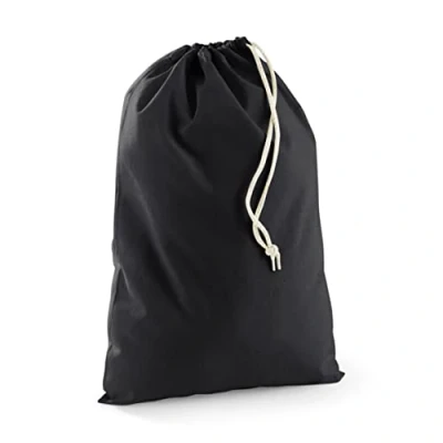 Image of Westford Mill Recycled Cotton Stuff Bag Black 2XS