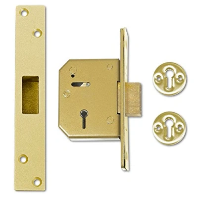 Image of Union 3G115 Deadlock 67mm Polished Brass