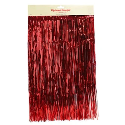 Image of Christmas Concepts® Shiny Lametta Tree Decorations (Red)