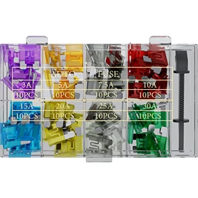 Image of Goobay 20339 Car blade fuse assortment; 81 pcs. fuses; 19.1 x 5.1 18.5 mm