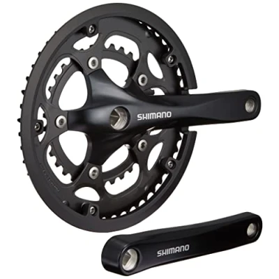 Image of Shimano Unisex Adult FC RS200 Crankset, Black, One Size