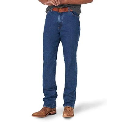 Image of Wrangler Men&#039;s Cowboy Cut Slim Fit Active Flex Jean, Stonewash, 30W x 30L
