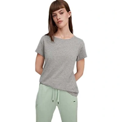 Image of O&#039;Neill Women&#039;s Essential Roundneck Shortsleeve T Shirt, Casual Logo Rundhalsshirt, Silver Melee, S XL