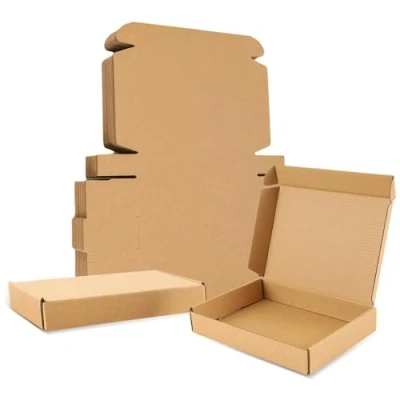 Image of Wellpack Europe Corrugated Cardboard Large Letter Parcel Boxes Posting Shipping Postal Box (C6 (A6 / 160x110x20mm 16x11x2cm), Brown, 50)