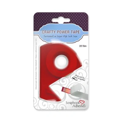 Image of SCRAPBOOK ADHESIVES BY 3L Crafty Power Tape Dispenser, Translucent, 6M x 6mm