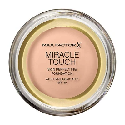 Image of Max Factor Miracle Touch Foundation, New and Improved Formula, SPF 30 Hyaluronic Acid, 35 Pearl Beige