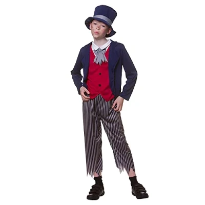 Image of Wicked Costumes Boys Victorian Dodger Fancy Dress Costume Medium (5 7 Years)