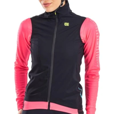 Image of Alé Cycling Women&#039;s Klimatik Guscio Racing Waterproof Gilet, Black, XXL