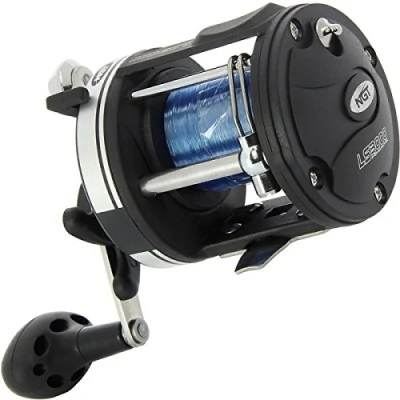 Image of NGT FRL LS3000 Line Multiplier Fishing Reel with 25lb Line, Black