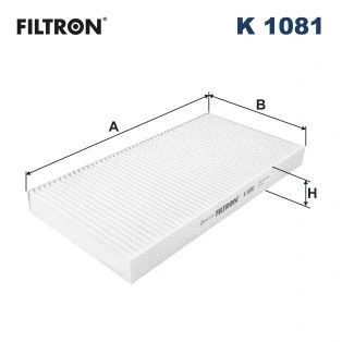 Image of 9179905 Pollen Filter FILTRON K 1081 Particulate 328mm 164mm 30mm VAUXHALL: Corsa Mk2, Vectra Mk2 CC, COMBO SAAB: 9 3 Saloon, Estate
