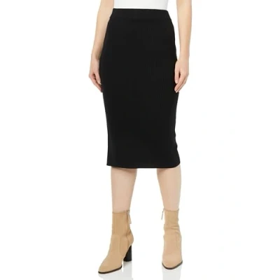 Image of FENIA Women&#039;s Knitted Skirt, Black, XS