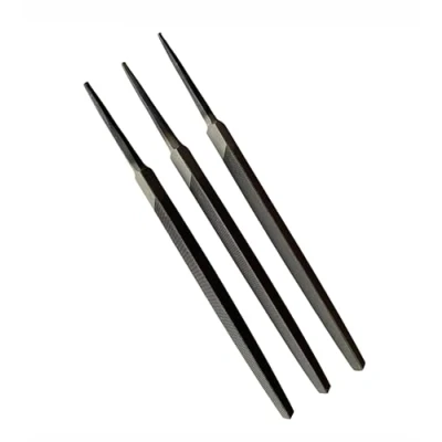 Image of Proops Brothers Set of 3 Engineers Files, 6&quot; 150mm Triangular, Smooth, 2nd Cut, Bastard Cut. (F9972) Free UK Postage