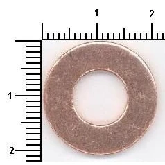 Image of 02403867 Oil Drain Plug Gasket ELRING 108.502 Copper FORD: FIESTA 7, Galaxy Mk2 MPV, Tourneo Connect / Grand V408 Estate