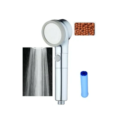 Image of Housler® Pressure Increasing Shower Head. Limescale Filter, Chlorine Filterin Beads 400% More Spray.ON/Off Button.