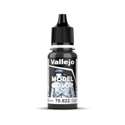 Image of Vallejo Model Color 17 ml Acrylic Paint German Cam Black Brown