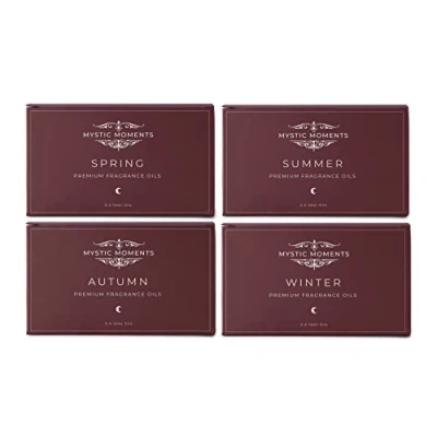 Image of Mystic Moments Four Seasons Fragrance Oil Gift Starter Packs 20x10ml Spring, Summer, Autum, Winter Perfect as a