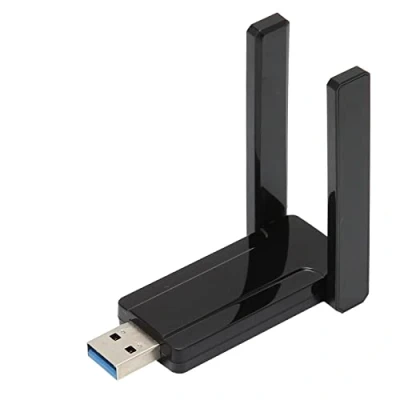 Image of USB 3.0 WIFI Adapter,Wireless Network Adapter 1300Mbps Dual Band 2.4G/5G Wi Fi Dongle with External Rotatable Antenna Compatible Windows 10/8/7/XP/Linux Signal Receiver Transmitter
