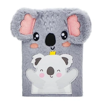 Image of EXERZ Koala Notebook A5 With an Extra Pocket/Pen Holder Journal Diary Notepad Office/School/Gifting Fashionable, Convenient To Carry 160 Pages