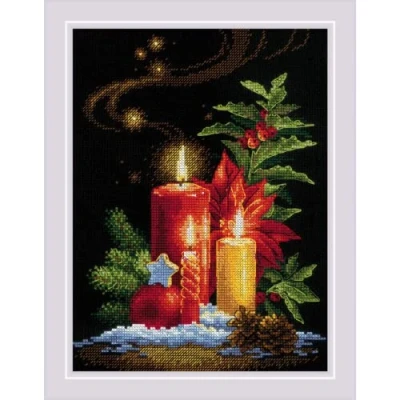 Image of Riolis Counted Cross Stitch Kit 7&quot;X9.5&quot; Christmas Light (14 Count)