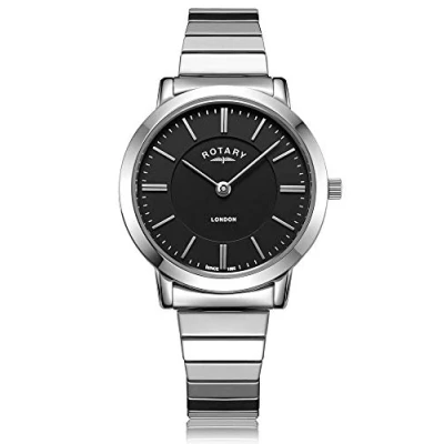 Image of Rotary Womens London Stainless Steel Expanding Bracelet Watch LB00765/04