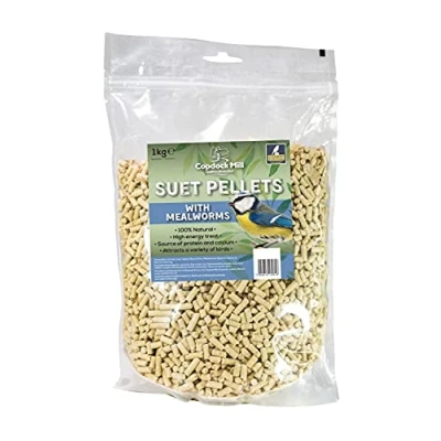 Image of Copdock Mill Suet Pellets with Mealworms Pouch 1kg