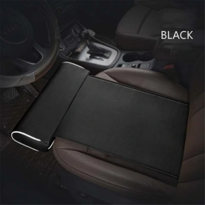 Image of GFYWZ Car Extended Seat Cushion With Comfort Leg Support Pillow/Leg Rest For Long Distance Driving,Black
